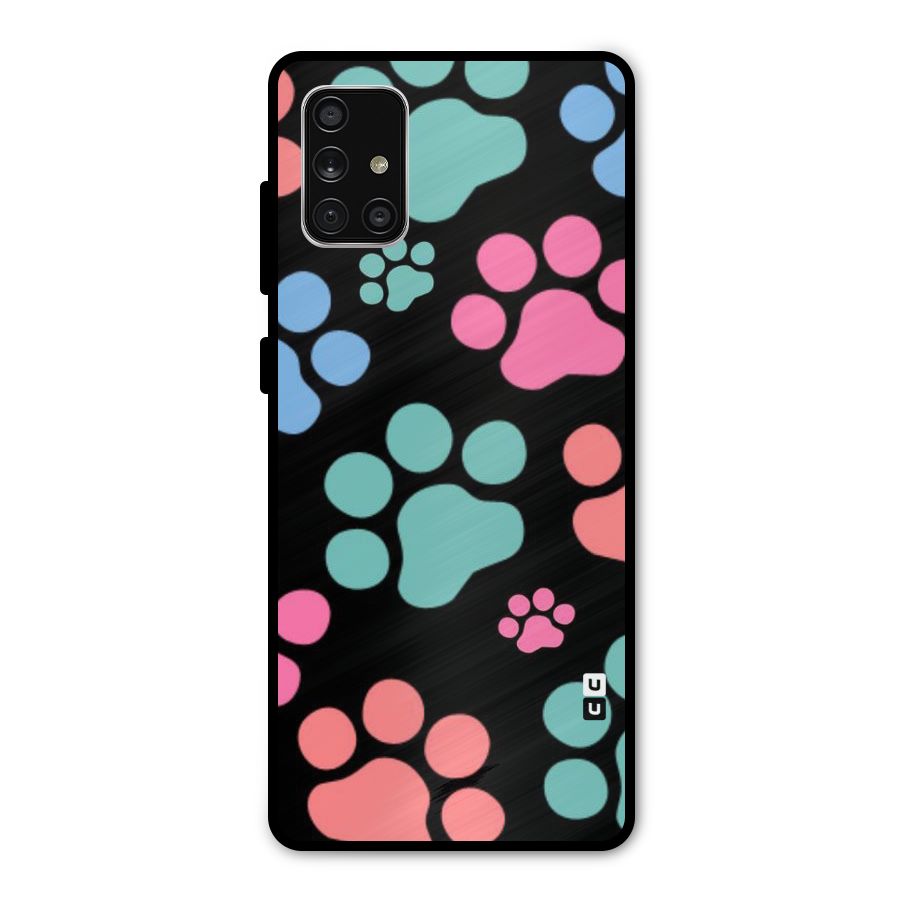 Puppy Paws Metal Back Case for Galaxy A71