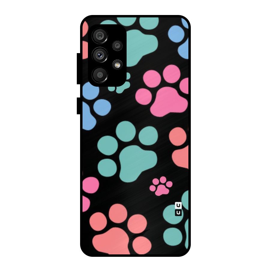 Puppy Paws Metal Back Case for Galaxy A73 5G