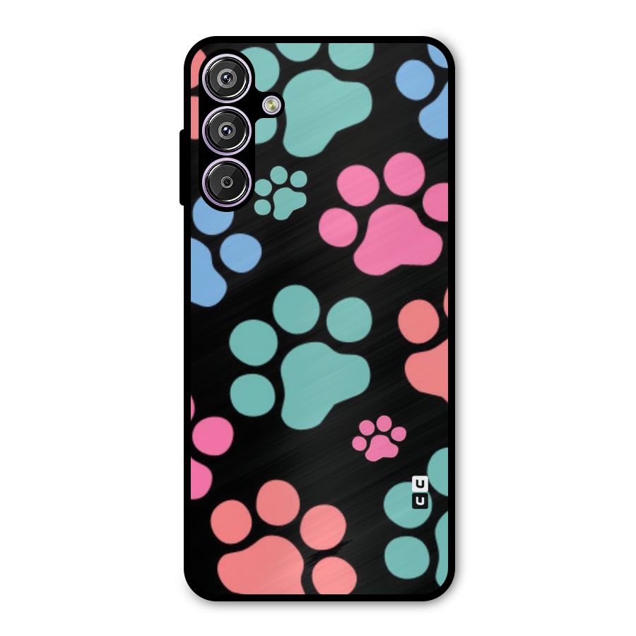 Puppy Paws Metal Back Case for Galaxy F15