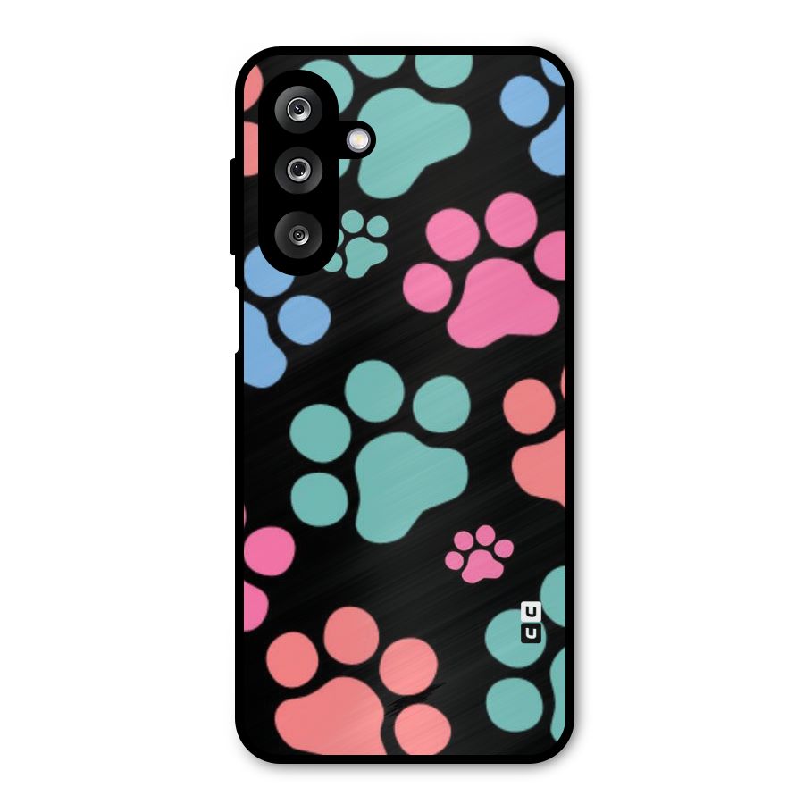 Puppy Paws Metal Back Case for Galaxy M36