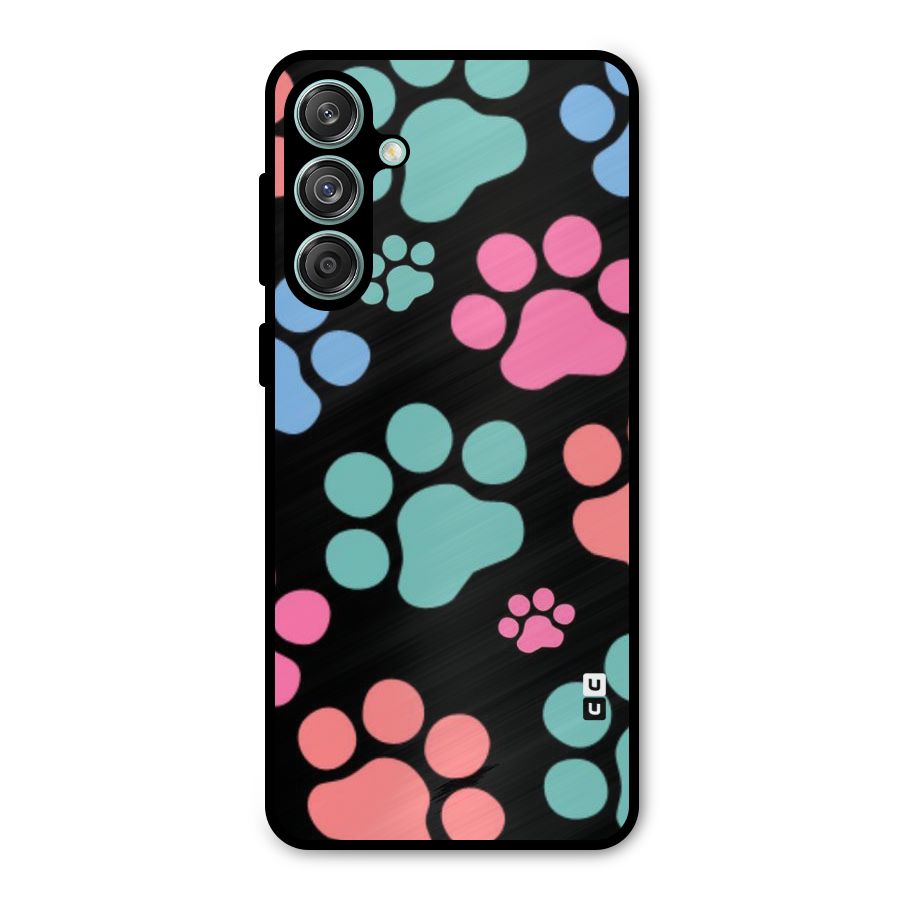 Puppy Paws Metal Back Case for Galaxy M55 5G