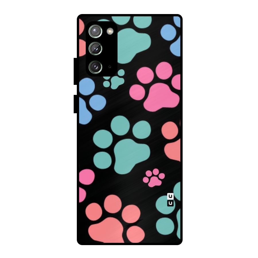 Puppy Paws Metal Back Case for Galaxy Note 20
