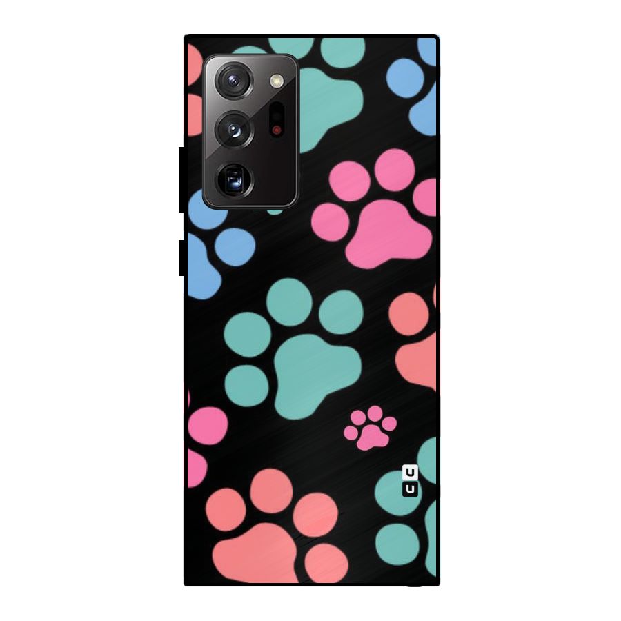 Puppy Paws Metal Back Case for Galaxy Note 20 Ultra