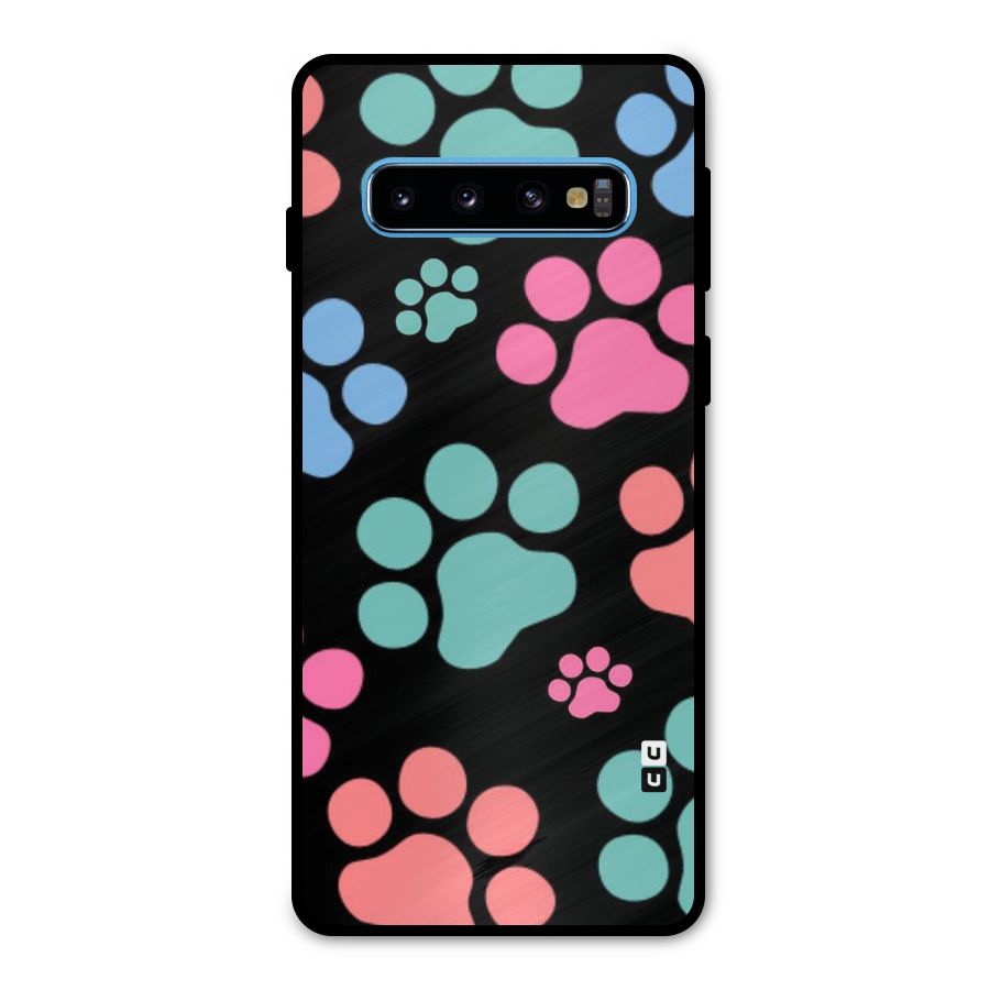 Puppy Paws Metal Back Case for Galaxy S10