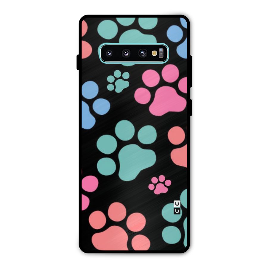 Puppy Paws Metal Back Case for Galaxy S10 Plus