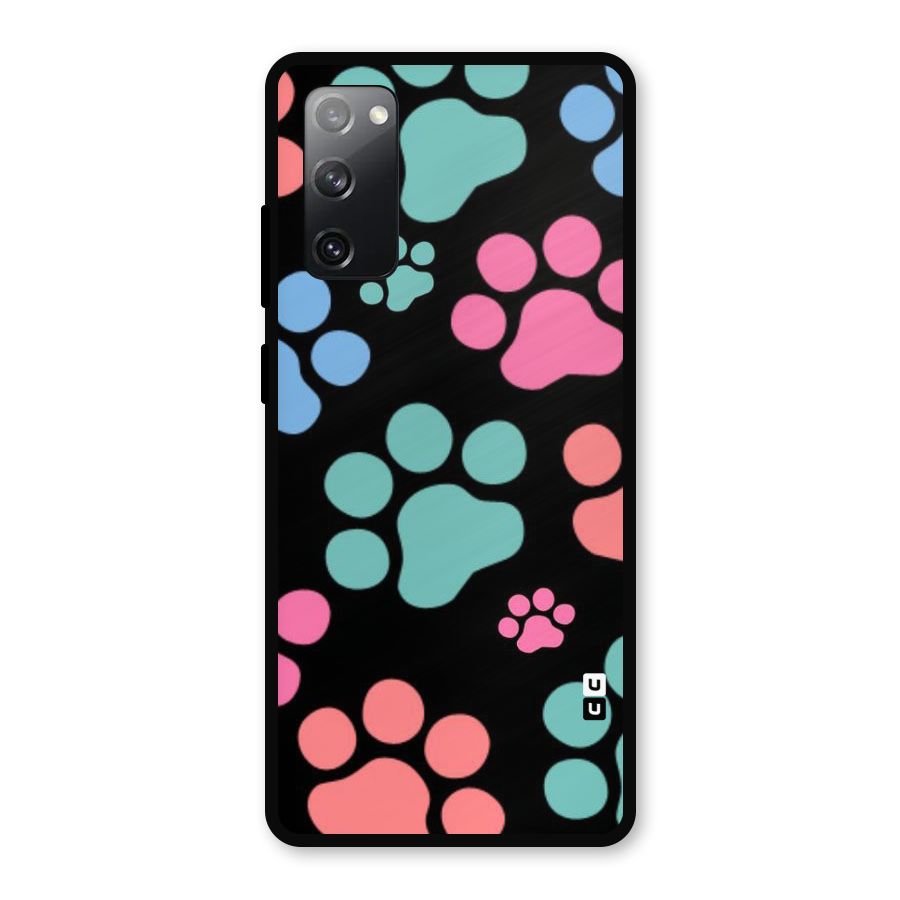 Puppy Paws Metal Back Case for Galaxy S20 FE