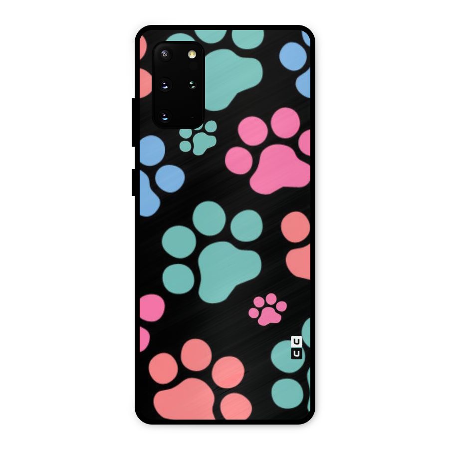 Puppy Paws Metal Back Case for Galaxy S20 Plus