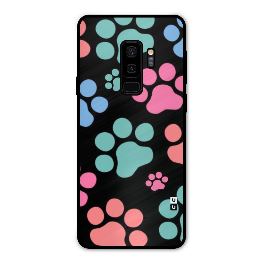 Puppy Paws Metal Back Case for Galaxy S9 Plus