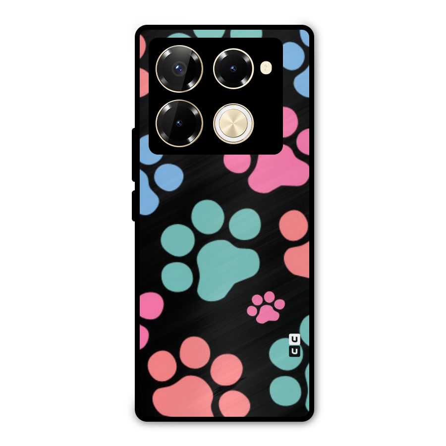 Puppy Paws Metal Back Case for Infinix Note 40 Pro