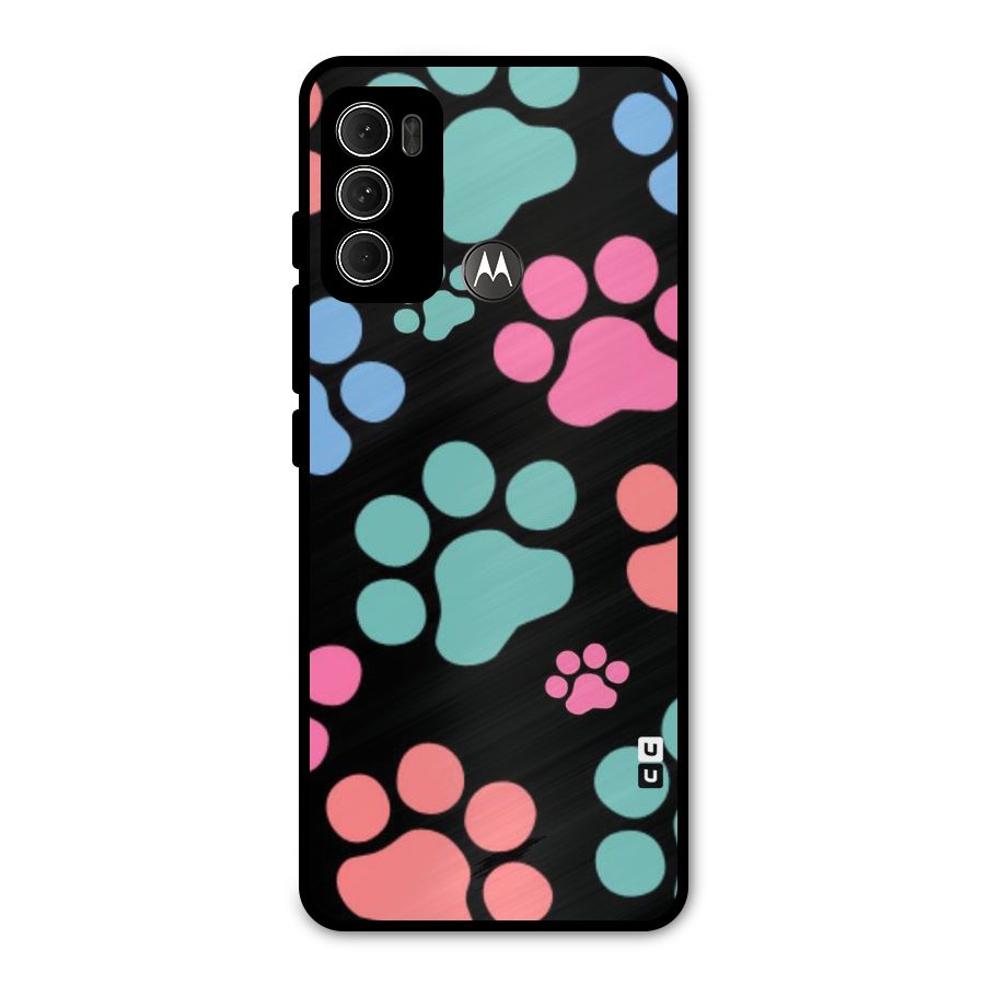 Puppy Paws Metal Back Case for Moto G60