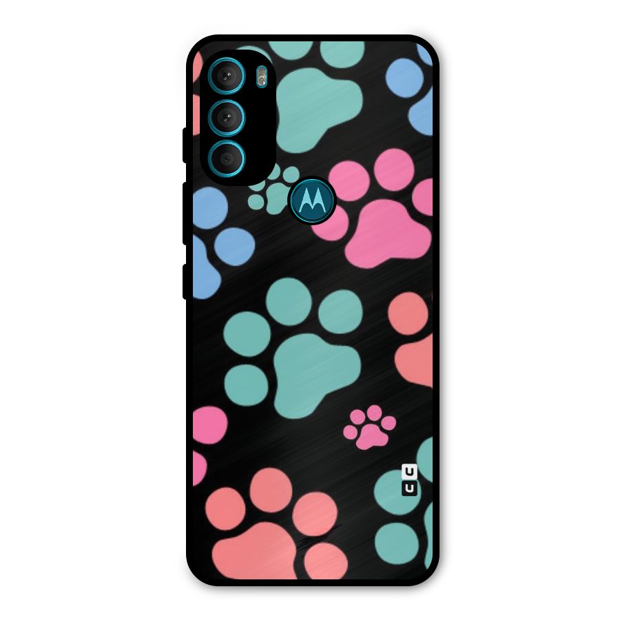 Puppy Paws Metal Back Case for Moto G71 5G