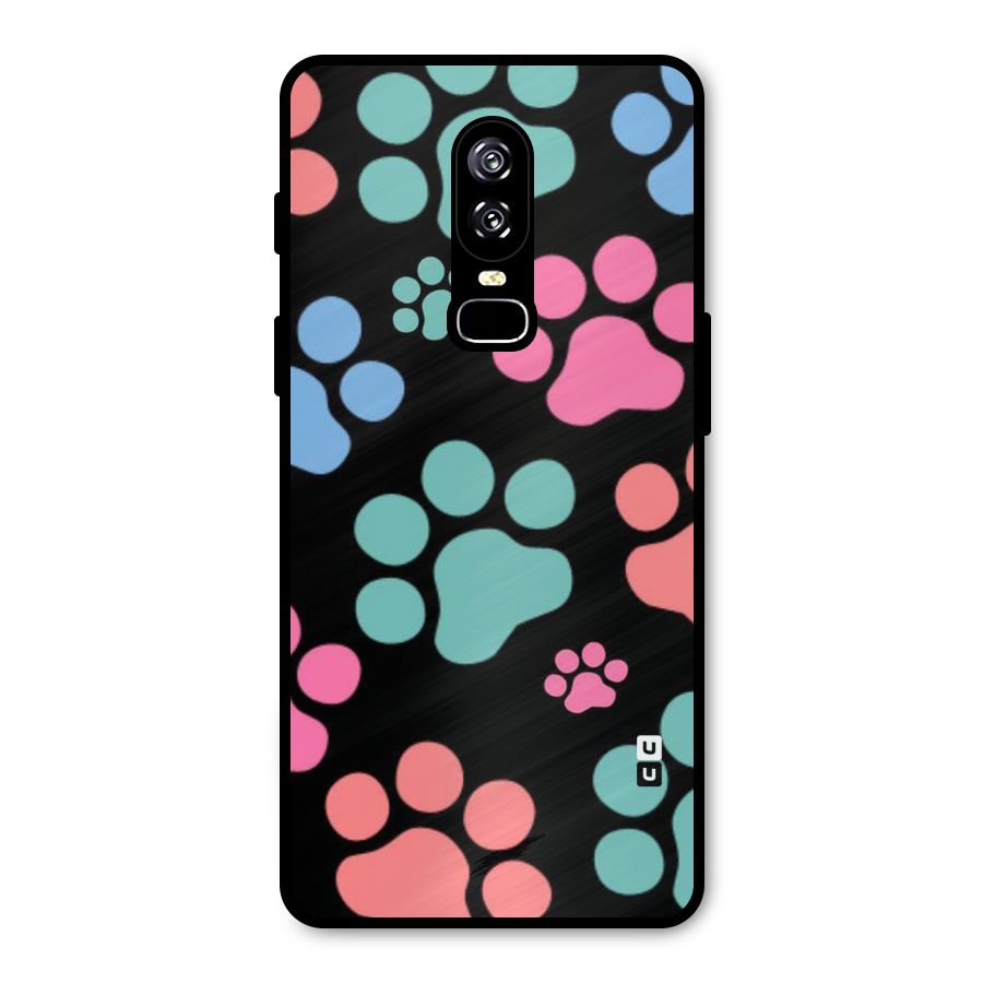 Puppy Paws Metal Back Case for OnePlus 6