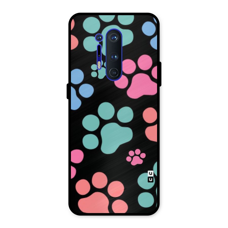 Puppy Paws Metal Back Case for OnePlus 8 Pro