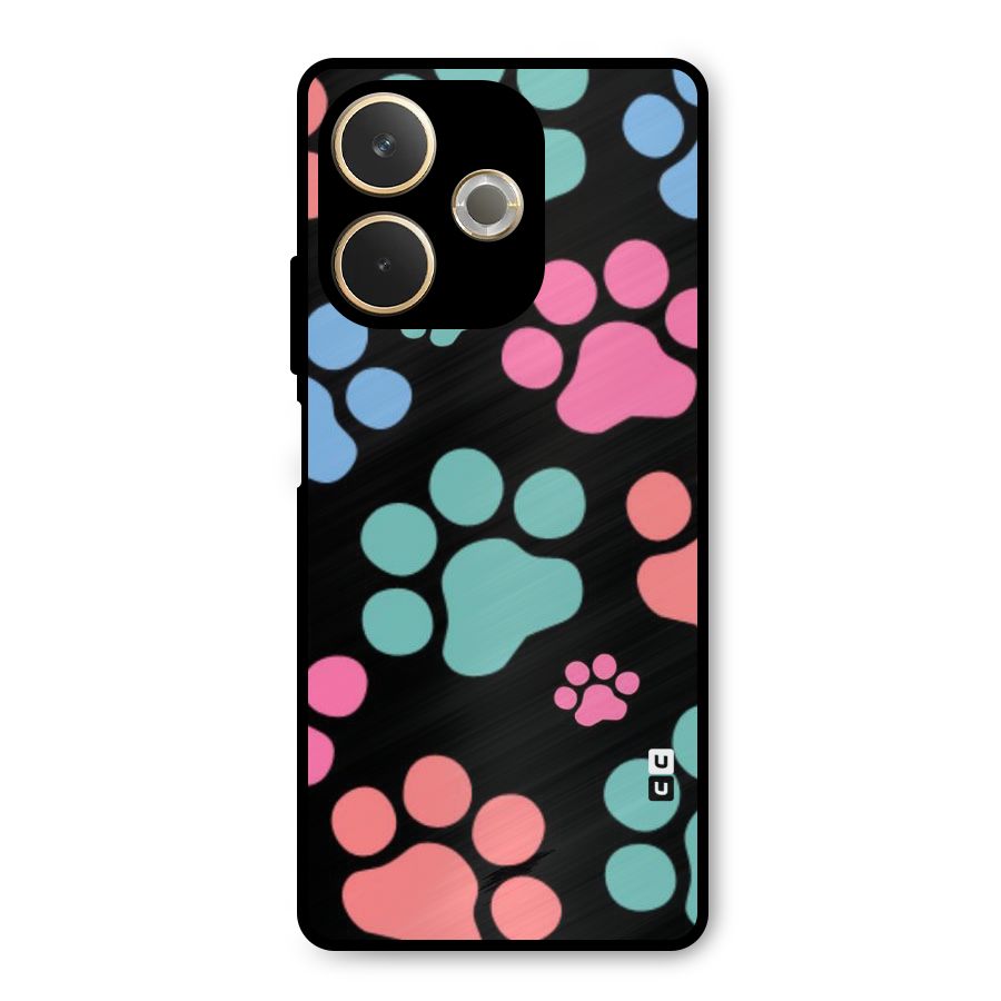 Puppy Paws Metal Back Case for Oppo A5 Pro