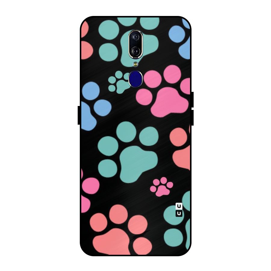 Puppy Paws Metal Back Case for Oppo F11