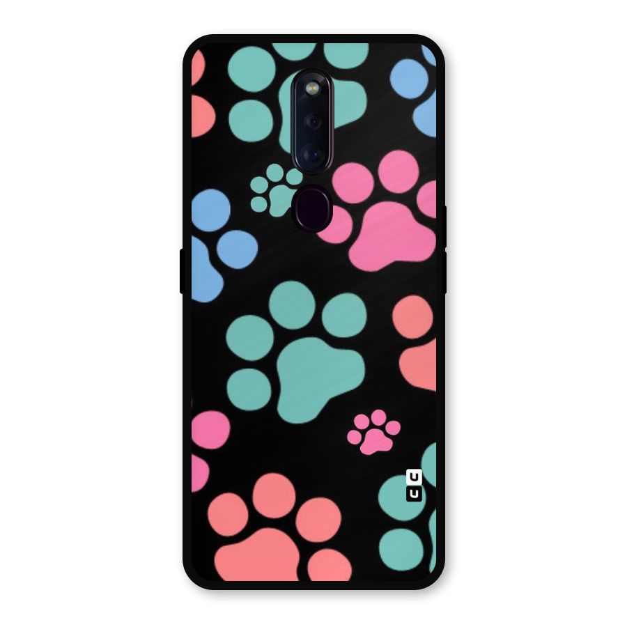 Puppy Paws Metal Back Case for Oppo F11 Pro