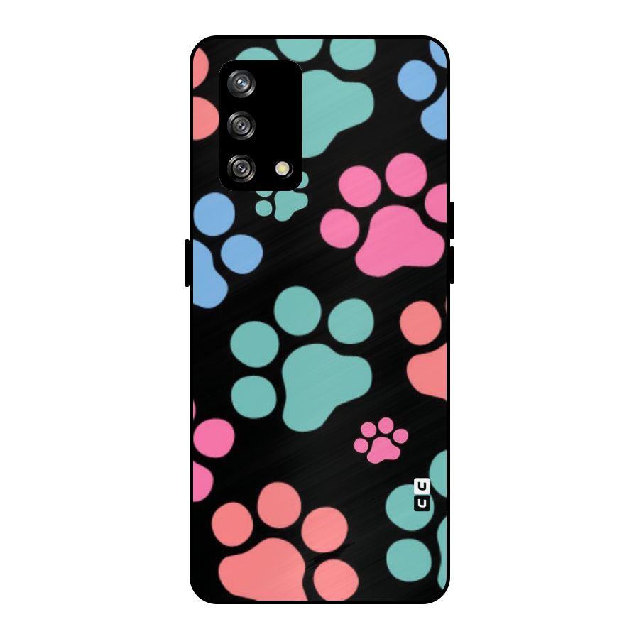 Puppy Paws Metal Back Case for Oppo F19