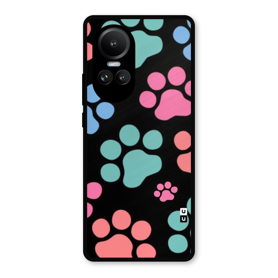 Puppy Paws Metal Back Case for Oppo Reno10