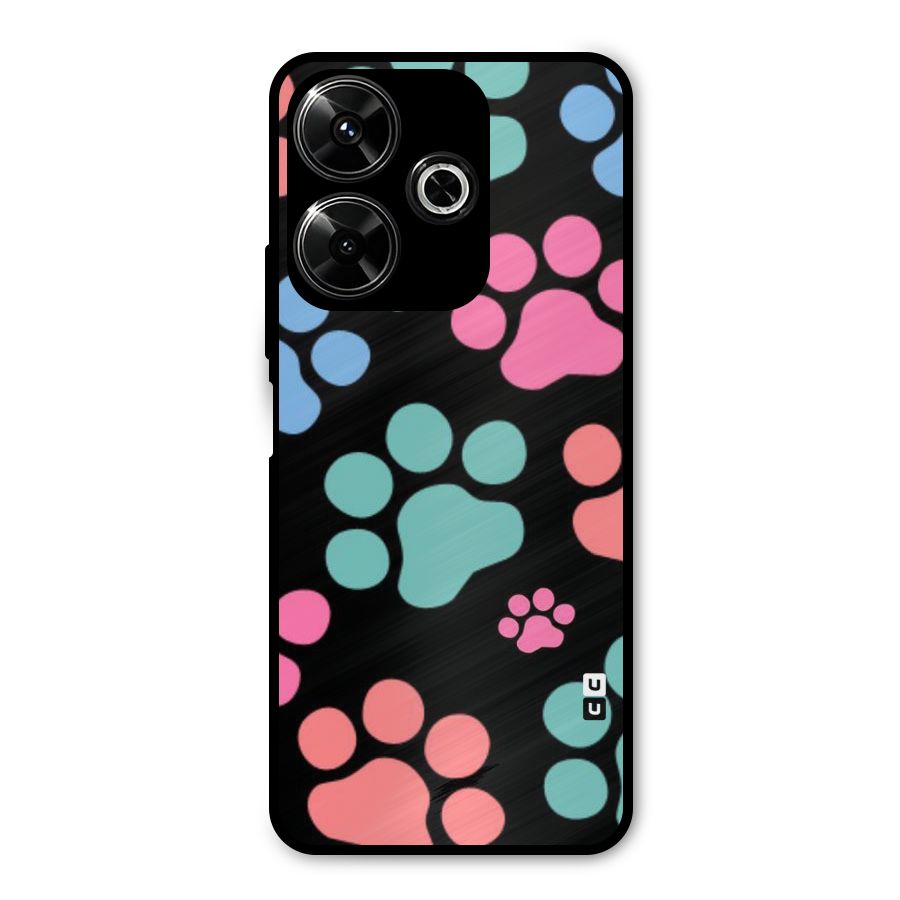 Puppy Paws Metal Back Case for Poco M6 Plus