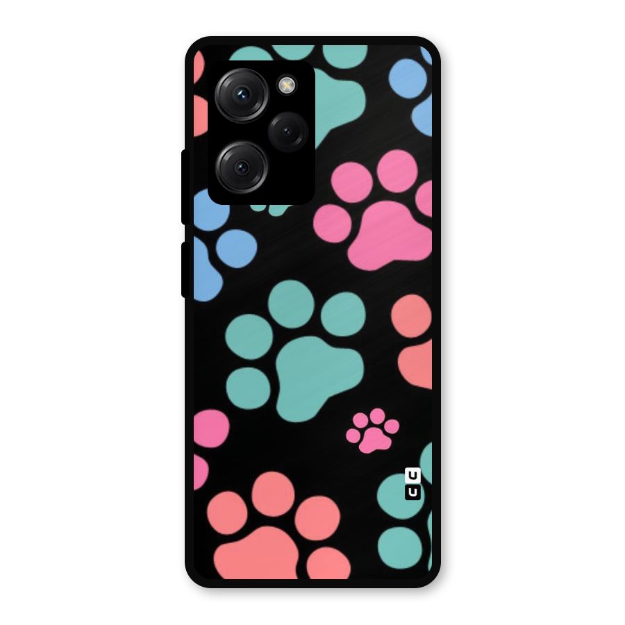 Puppy Paws Metal Back Case for Poco X5 Pro