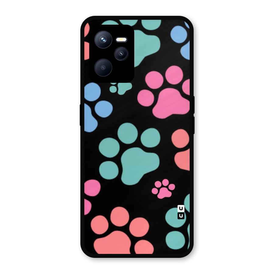 Puppy Paws Metal Back Case for Realme C35