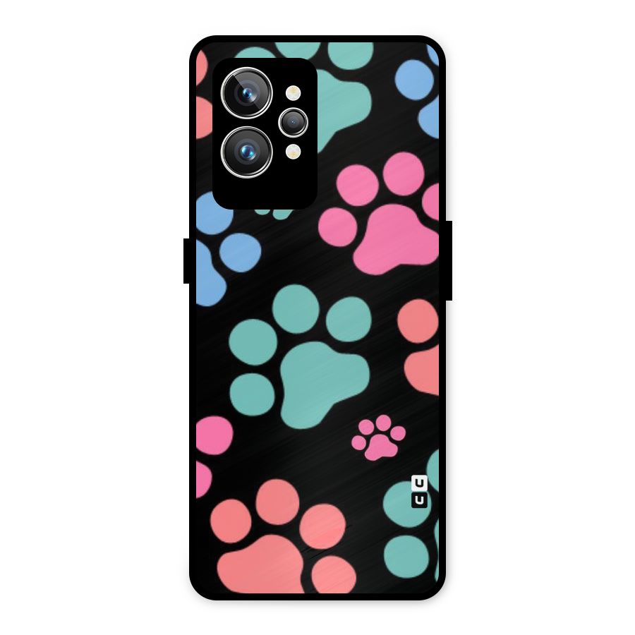 Puppy Paws Metal Back Case for Realme GT2 Pro