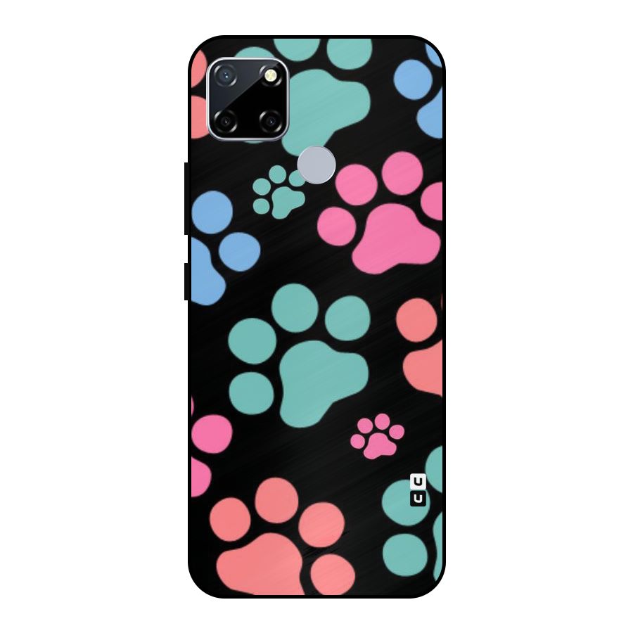 Puppy Paws Metal Back Case for Realme Narzo 20