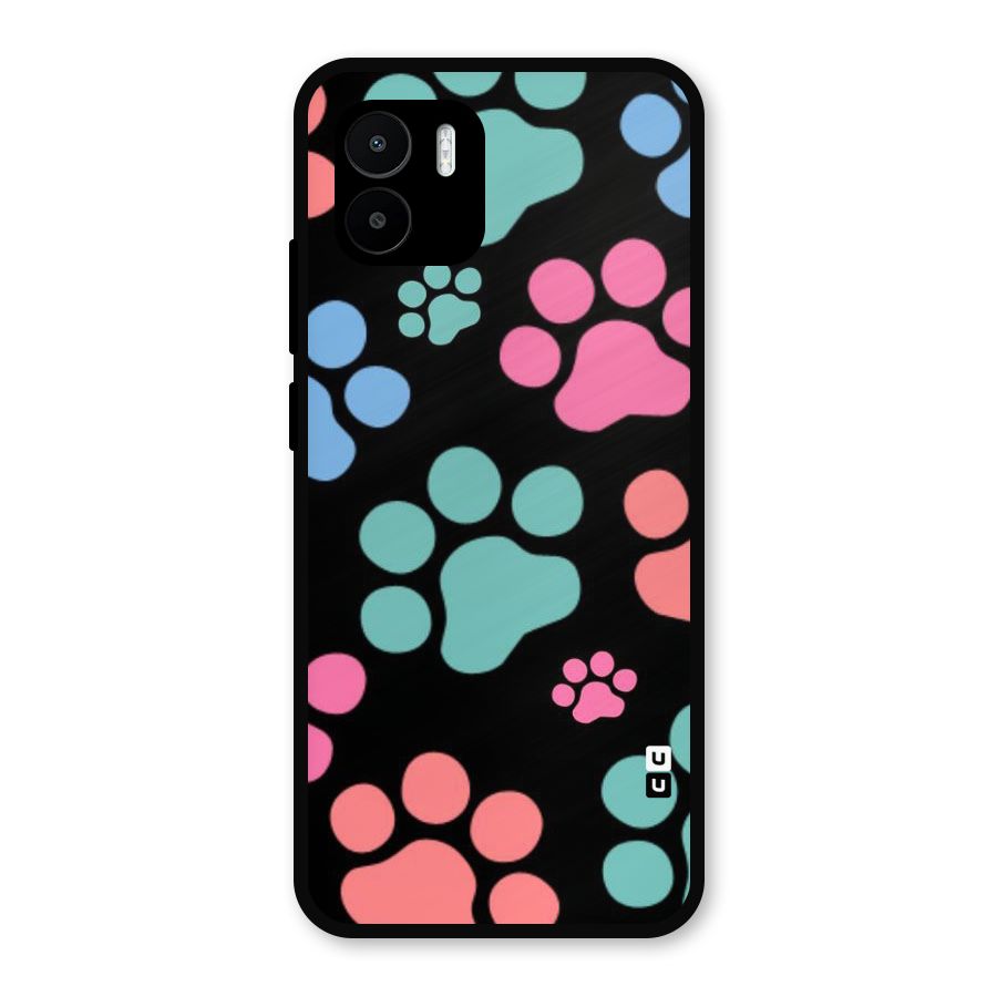 Puppy Paws Metal Back Case for Redmi A2
