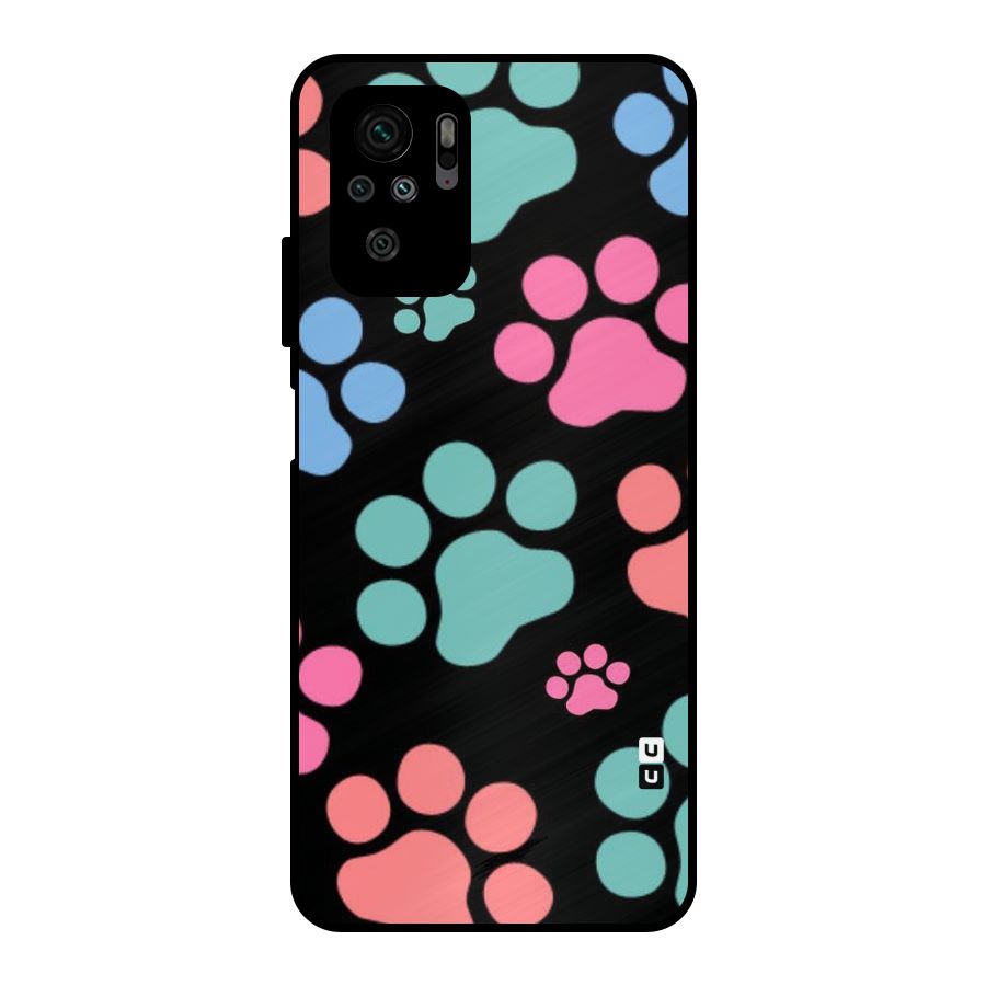 Puppy Paws Metal Back Case for Redmi Note 10S