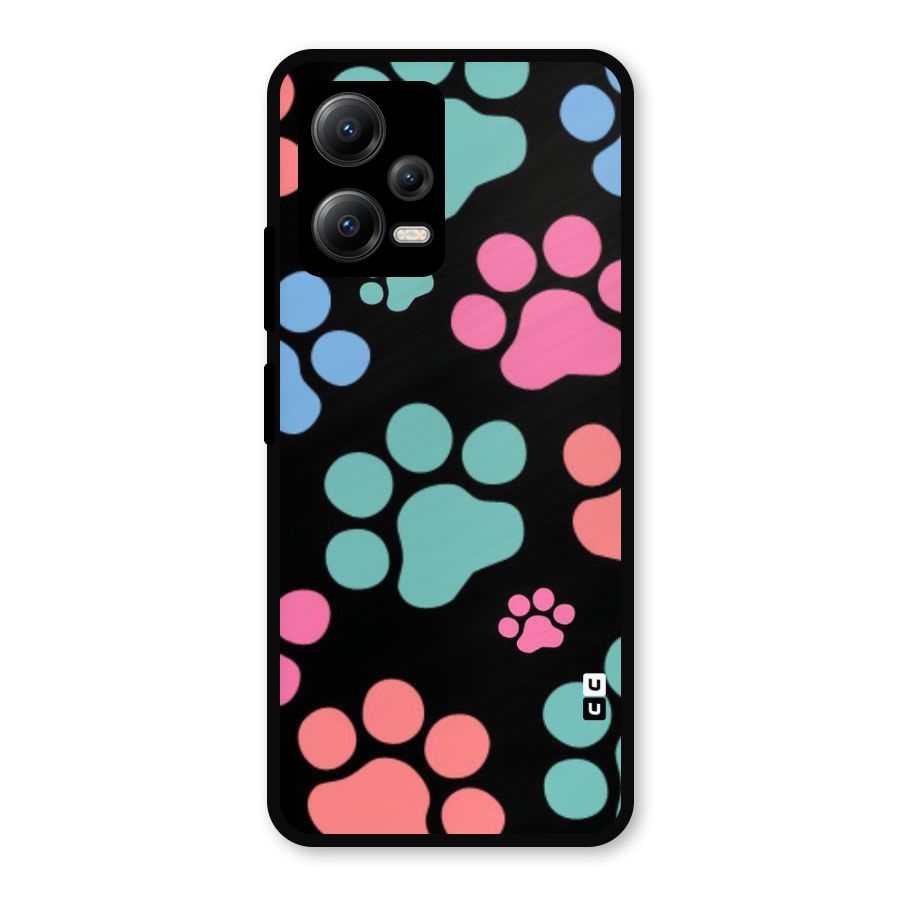 Puppy Paws Metal Back Case for Redmi Note 12 5G
