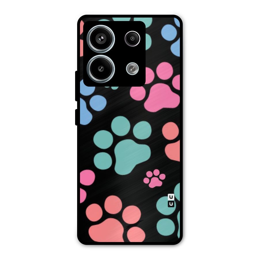 Puppy Paws Metal Back Case for Redmi Note 13 Pro 5G