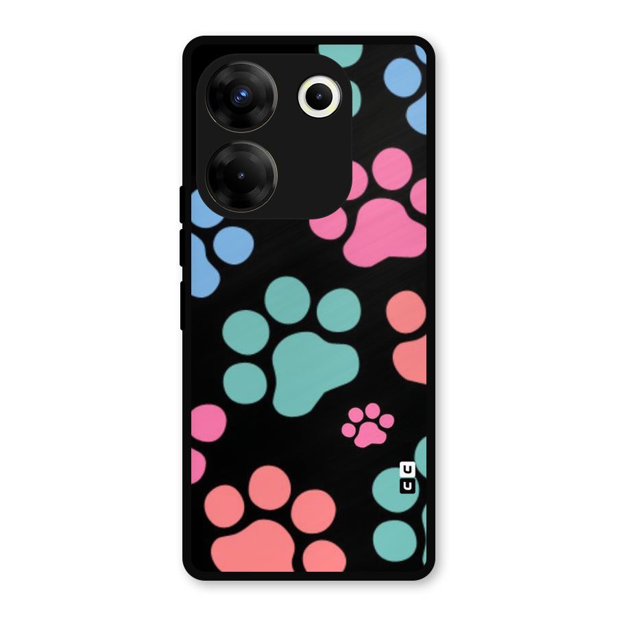 Puppy Paws Metal Back Case for Tecno Camon 20