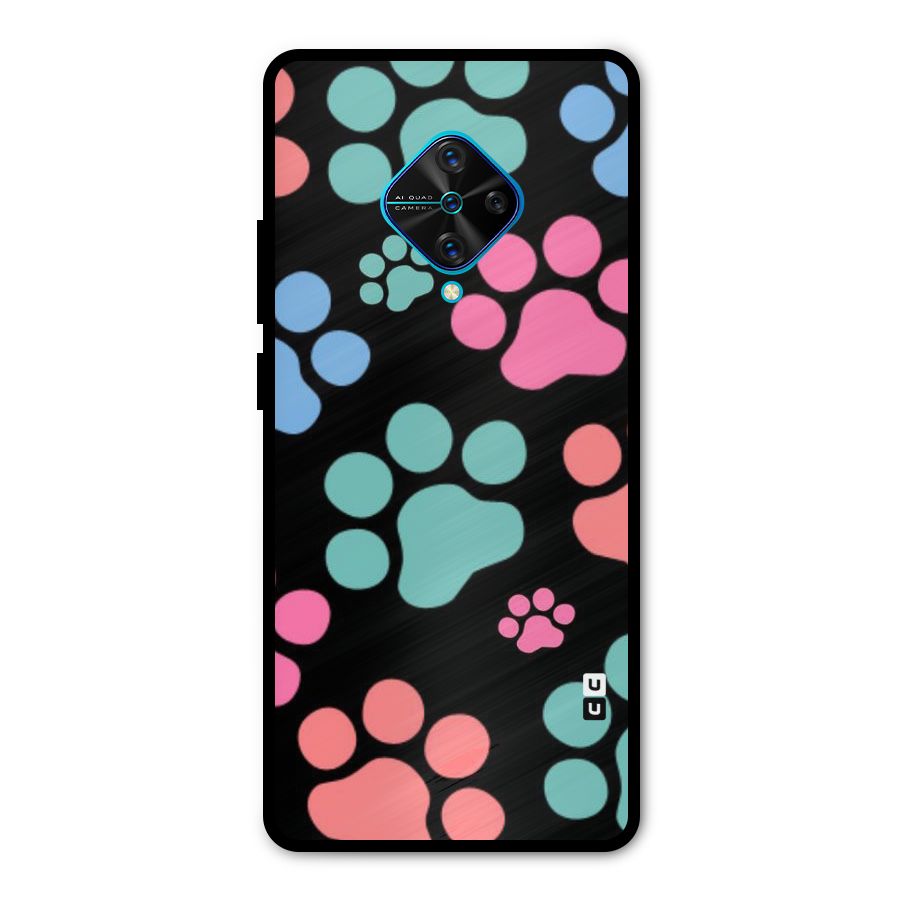 Puppy Paws Metal Back Case for Vivo S1 Pro