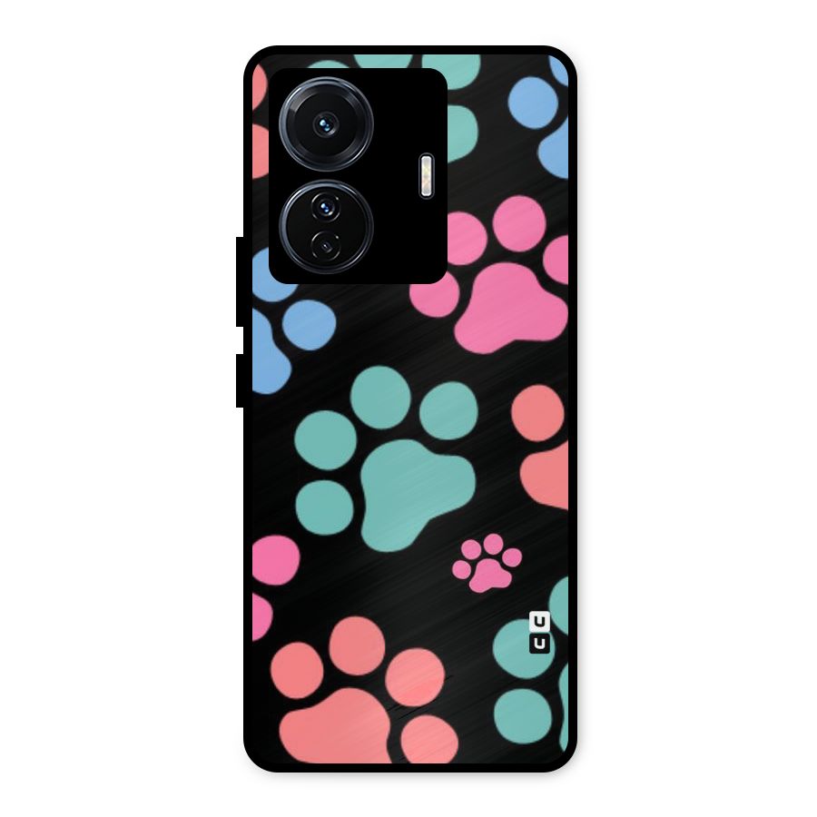 Puppy Paws Metal Back Case for Vivo T1 Pro