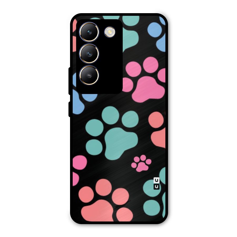 Puppy Paws Metal Back Case for Vivo T3 5G