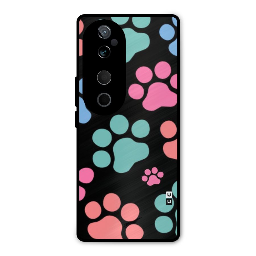 Puppy Paws Metal Back Case for Vivo T3 Ultra