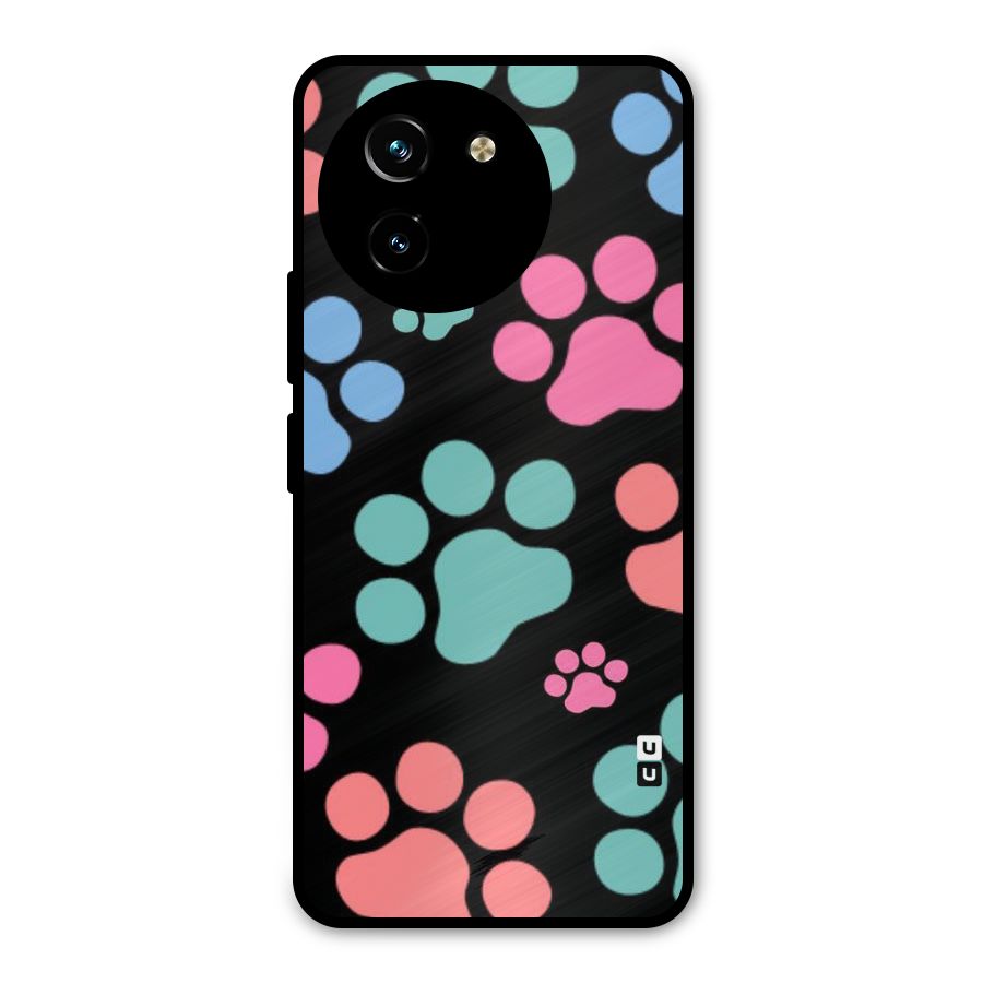 Puppy Paws Metal Back Case for Vivo T3x
