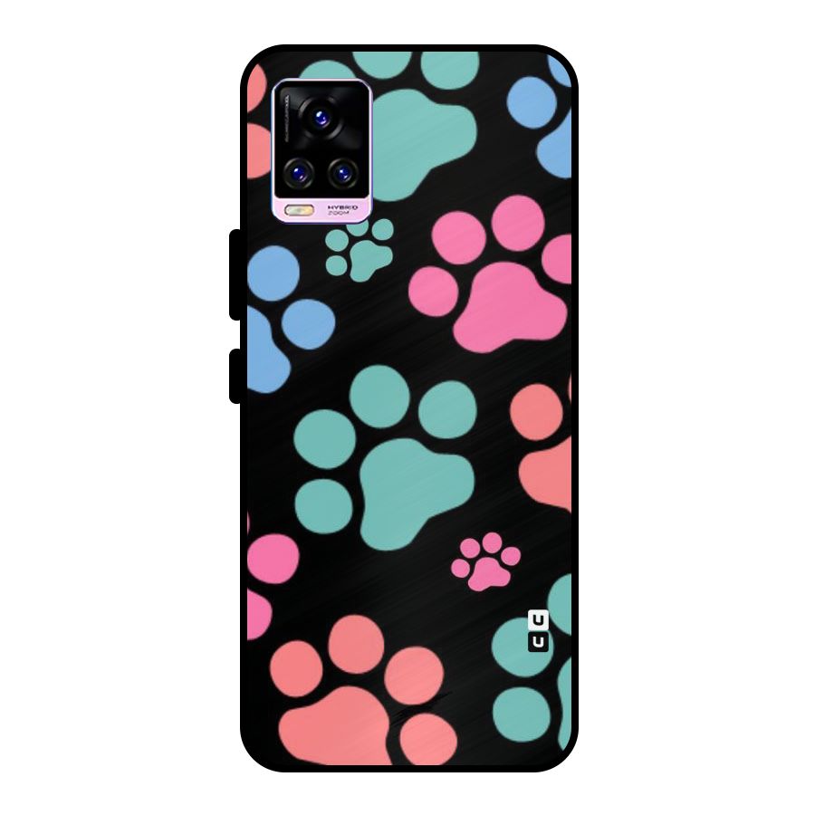 Puppy Paws Metal Back Case for Vivo V20 Pro