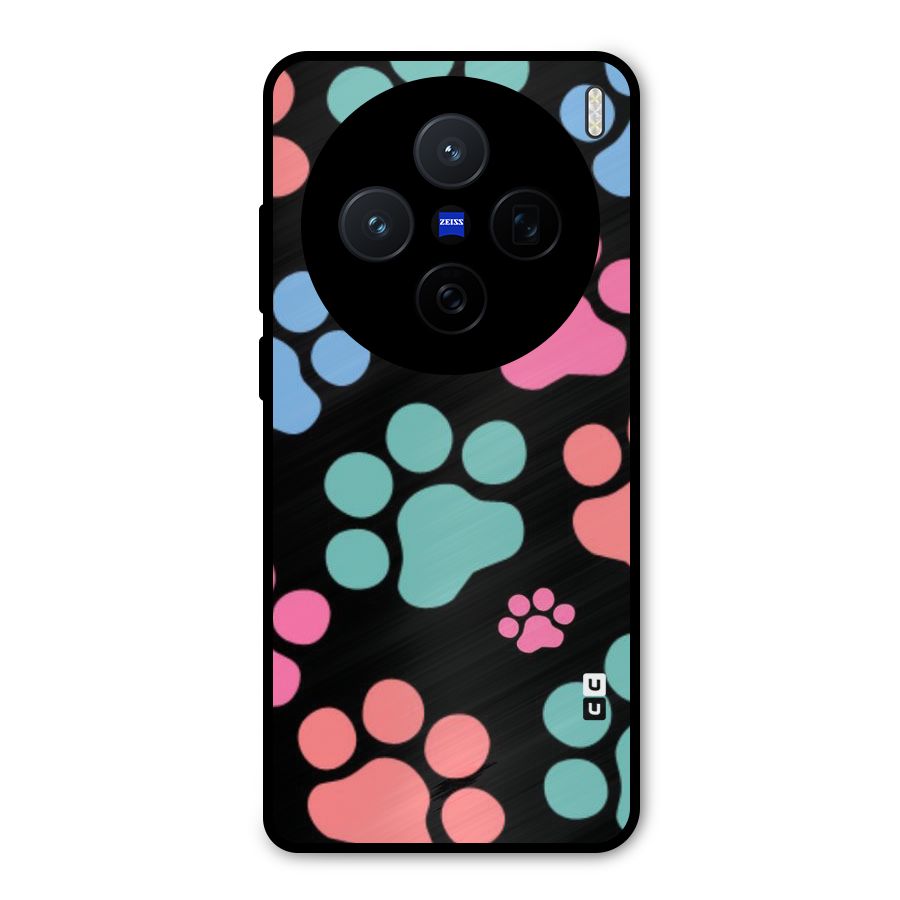 Puppy Paws Metal Back Case for Vivo X200