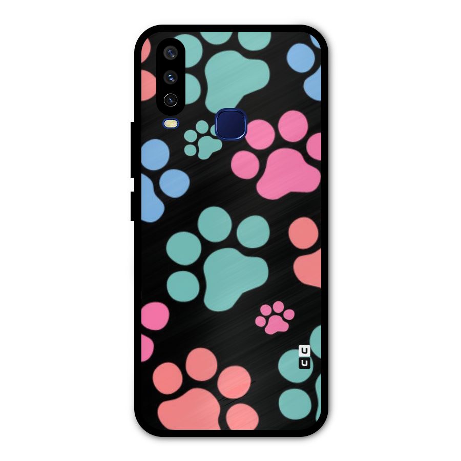 Puppy Paws Metal Back Case for Vivo Y15