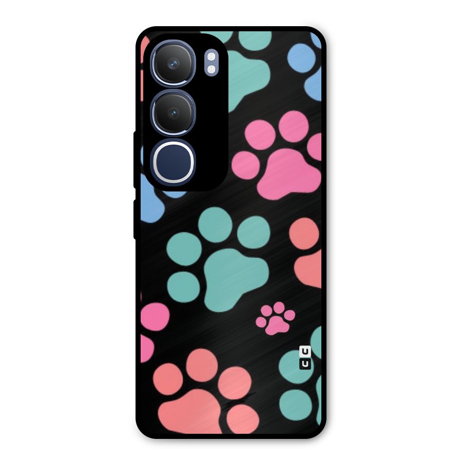 Puppy Paws Metal Back Case for Vivo Y29