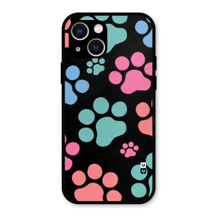 Puppy Paws Metal Back Case for iPhone 13