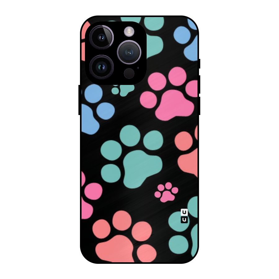 Puppy Paws Metal Back Case for iPhone 14 Pro Max