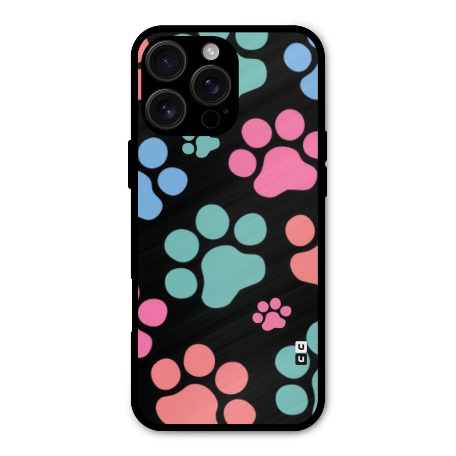Puppy Paws Metal Back Case for iPhone 16 Pro Max