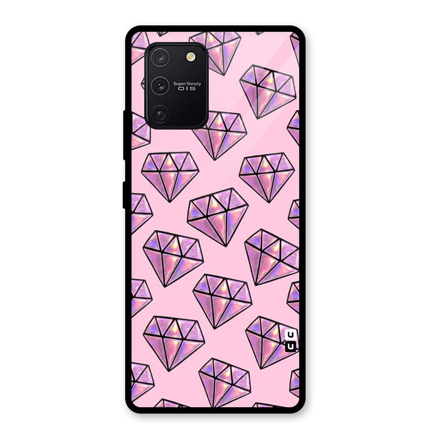 Purple Diamond Designs Glass Back Case for Galaxy S10 Lite