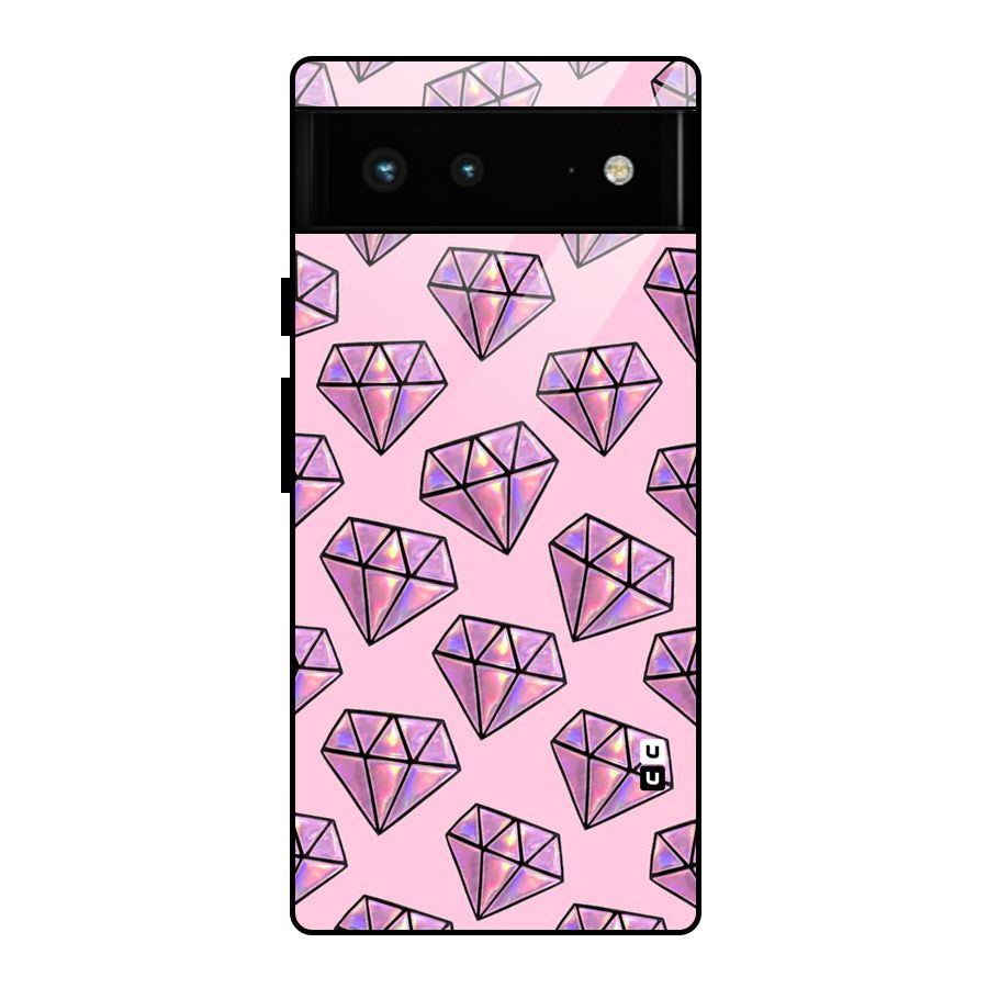 Purple Diamond Designs Glass Back Case for Google Pixel 6