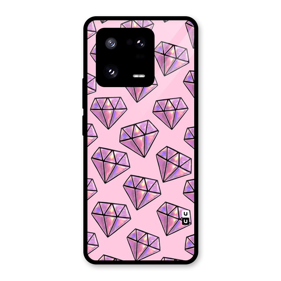 Purple Diamond Designs Glass Back Case for Xiaomi 13 Pro