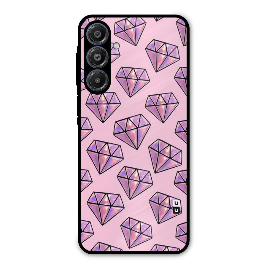 Purple Diamond Designs Metal Back Case for Galaxy A16 5G
