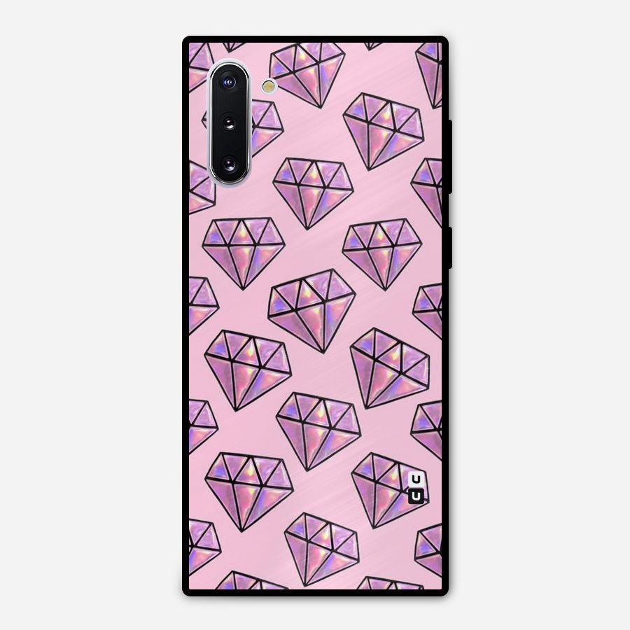 Purple Diamond Designs Metal Back Case for Galaxy Note 10