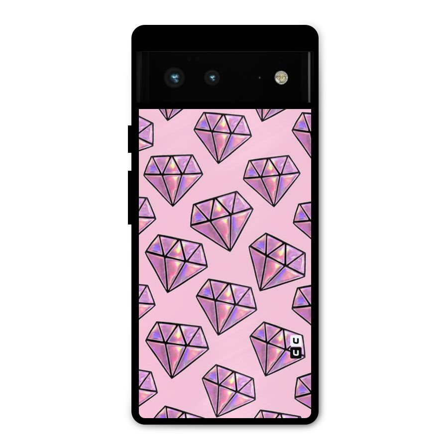 Purple Diamond Designs Metal Back Case for Google Pixel 6